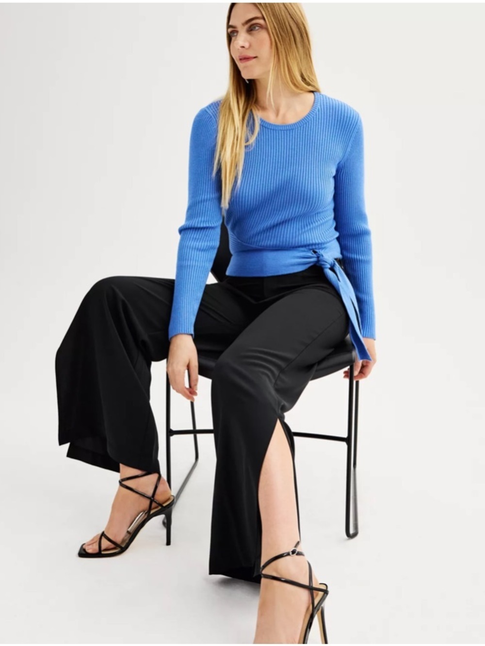 Women's INTEMPO™ Tie Front Rib Sweater